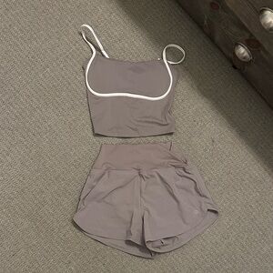 Gilly Hicks Charcoal Activewear Set